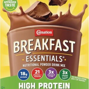 Carnation Breakfast Essentials High Protein Powder Drink Mix, Rich Milk Chocolate, 10 Packets, 6 Count