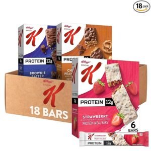 Special K Bar Protein Meal Bars, Meal Replacement, Bulk Protein Snacks, Variety Pack (3 Boxes, 18 Count)